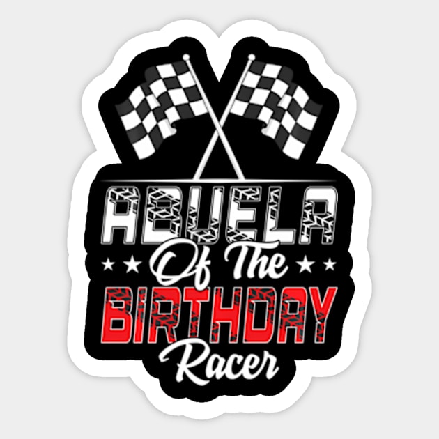 Race Car Abuela Of The Racer Racing Family Sticker by Ro Go Dan